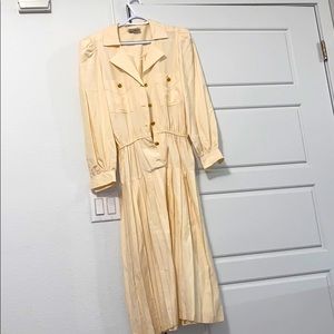 Vintage silk argent Neiman Marcus dress